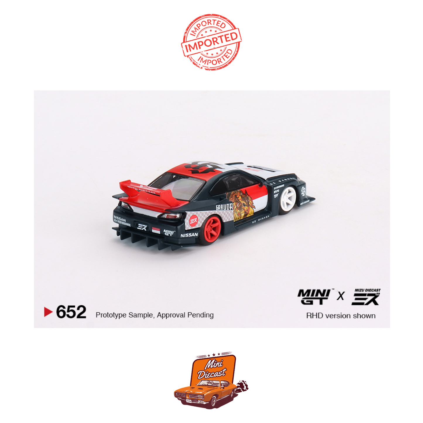 Mini GT #652 LB-Super Silhouette Nissan Silvia (S15) “GARUDA” (Blister Pack)