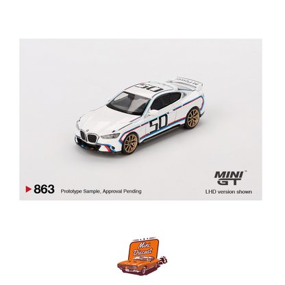Mini GT #863 BMW 3.0 CSL White (Imported)