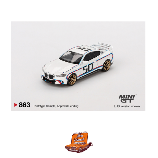 Mini GT #863 BMW 3.0 CSL White (Imported)