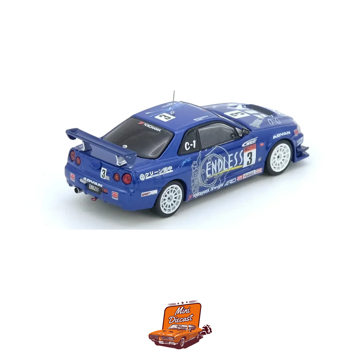 INNO64 Nissan Skyline GT-R (R34) #3 "Endless Advan" Super Taikyu Series 2002 Winner IN64-R34-STS02W