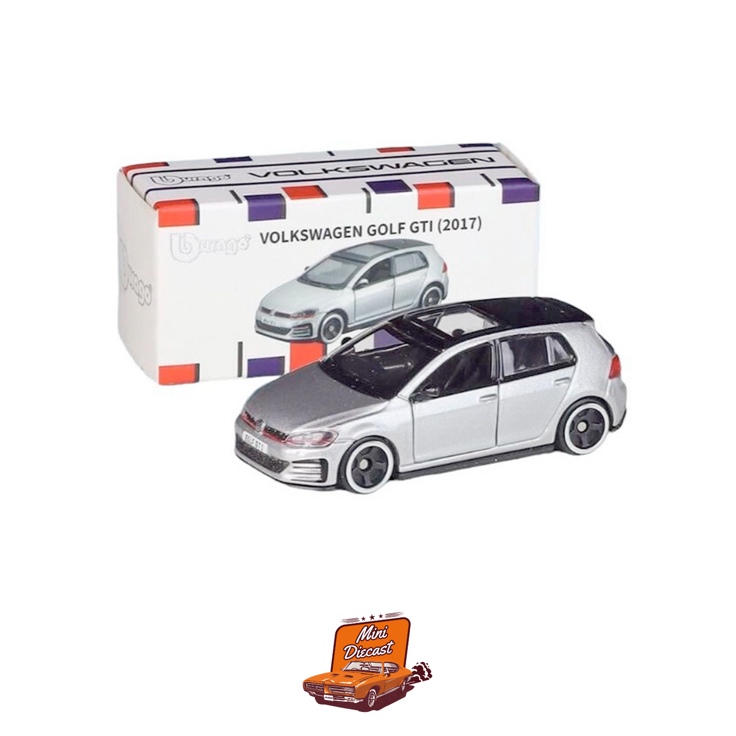 Bburago 1:64 - Volkswagen Golf GTI (2017)