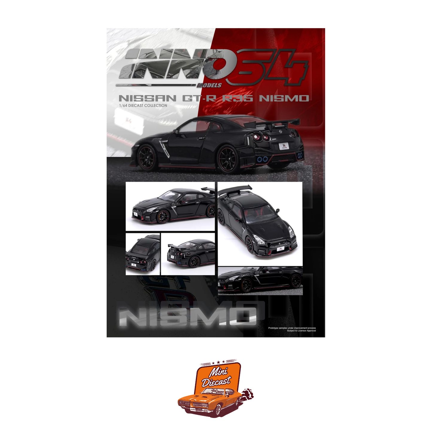 INNO64 Nissan GT-R (R35) Nismo Black IN64-R35N-BLA