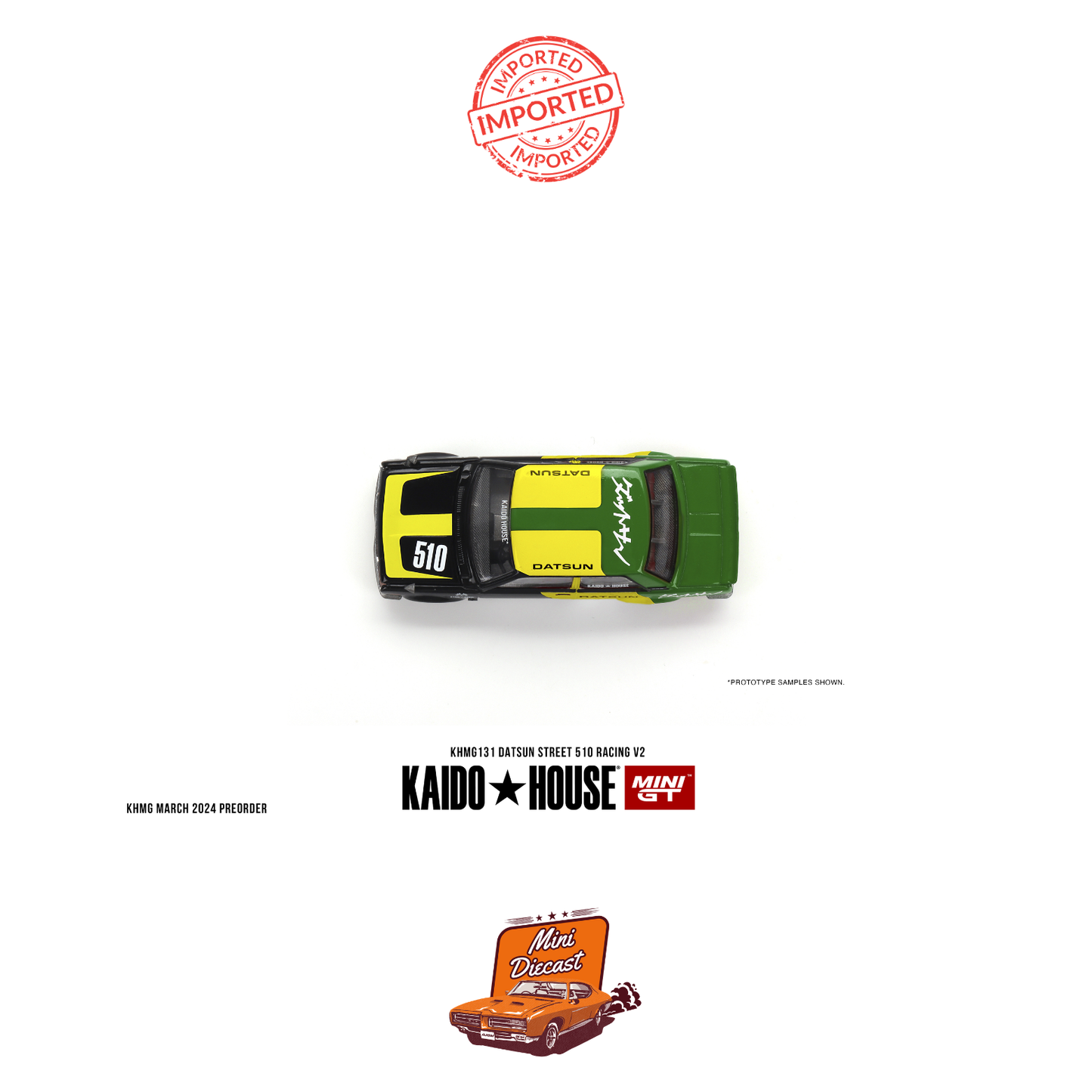 Mini GT #131 Kaido House Datsun Street 510 Racing V2