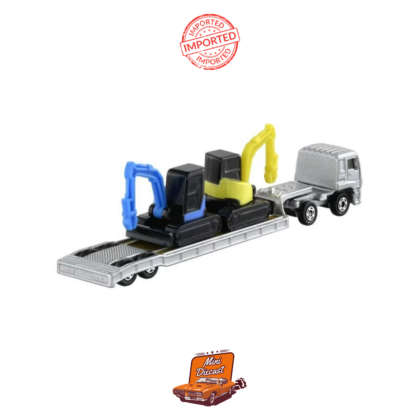 Takara Tomy Tomica No.142 Isuzu Giga Heavy Construction Machinery Transporter