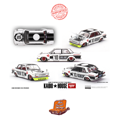 Mini GT #176 Kaido House Datsun 510 Street Team XMM V1
