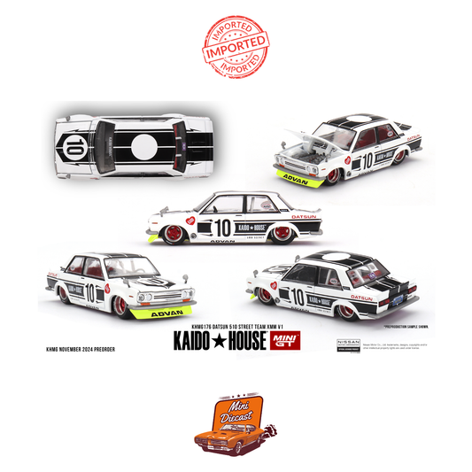 Mini GT #176 Kaido House Datsun 510 Street Team XMM V1