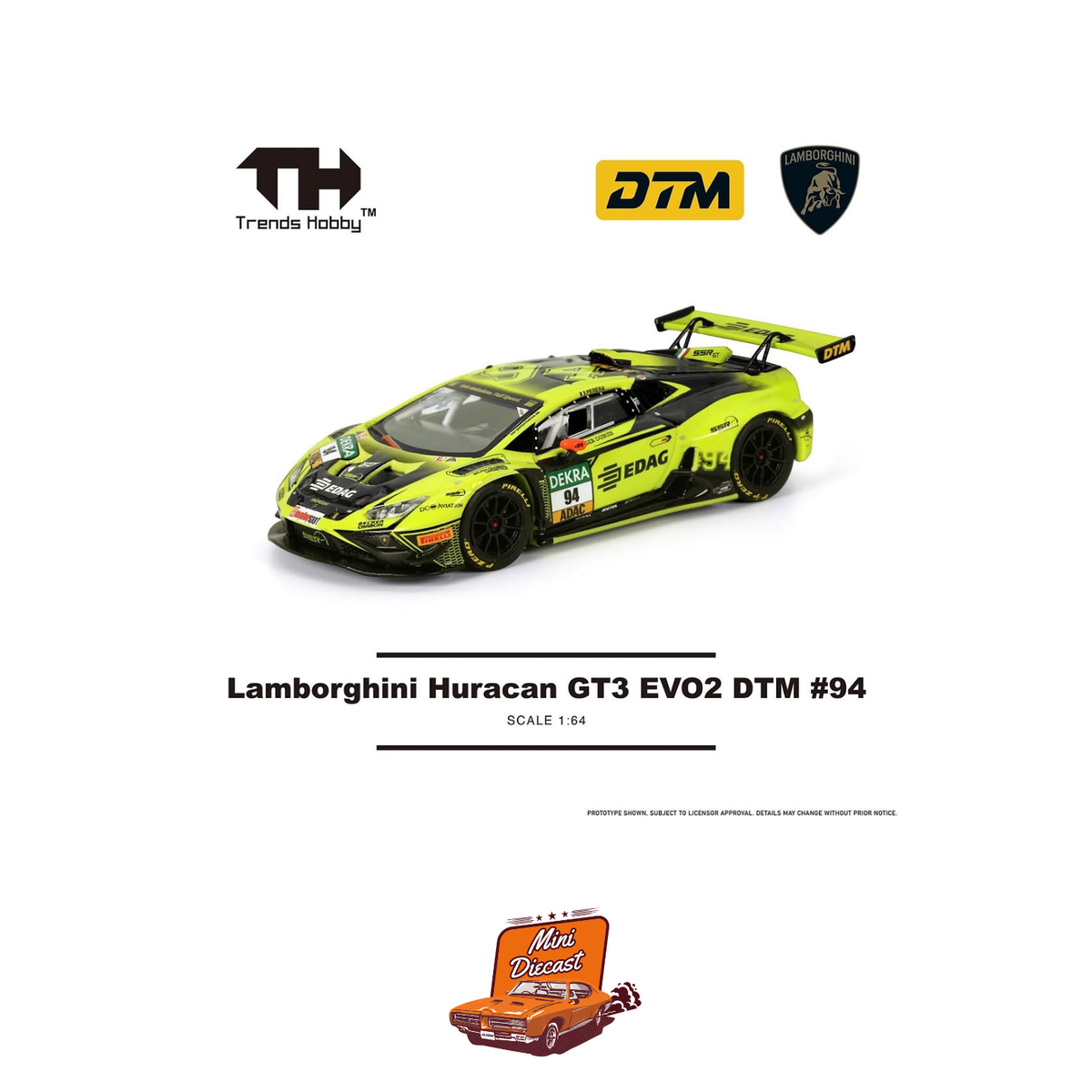 Trends Hobby Lamborghini Huracan GT3 EVO2 DTM 2023 #94 (241083(B))
