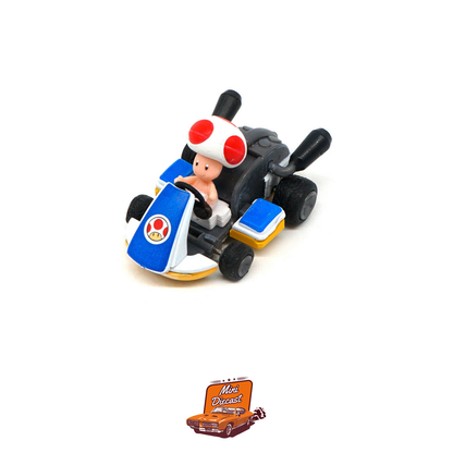 Mario Kart Pull Back Collection with Rubber Tyres (Imported)