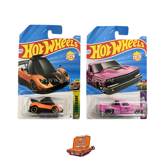 Hot Wheels Mainline (Set of 2) – Pagani Zonda Cinque / Bounce’N Bass