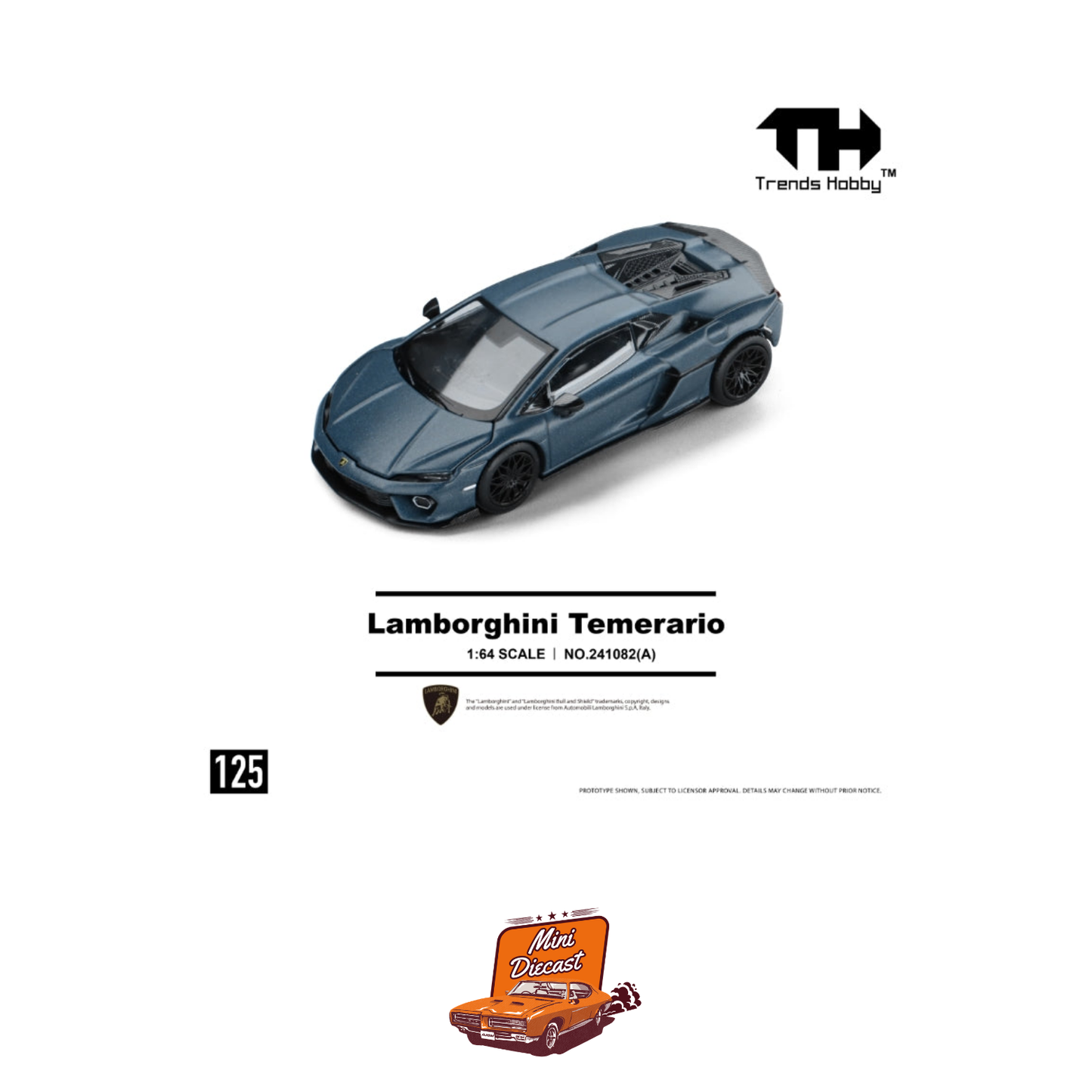 Trends Hobby Lamborghini Temerario Matte Blue 1:64 (241082(A))