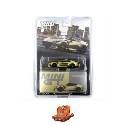 Mini GT #985 – Nissan Z VeilSide FFZ400 (Gold Chrome) (Blister Pack)
