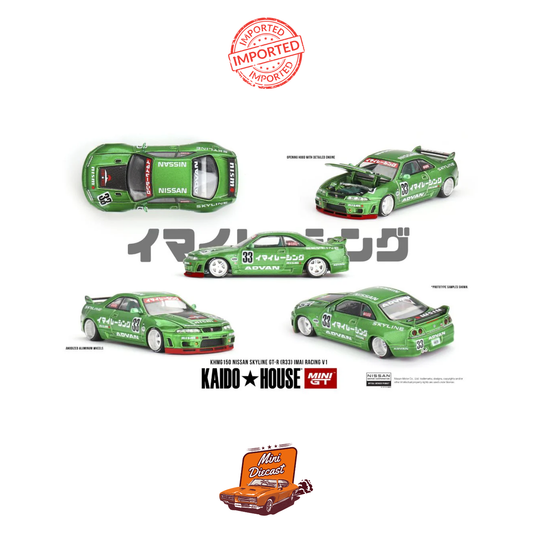 Mini GT #150 Kaido House Nissan Skyline GT-R (R33) IMAI Racing V1