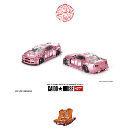 Mini GT #128 Kaido House Nissan Skyline GT-R (R34) Kaido Racing Factory V1