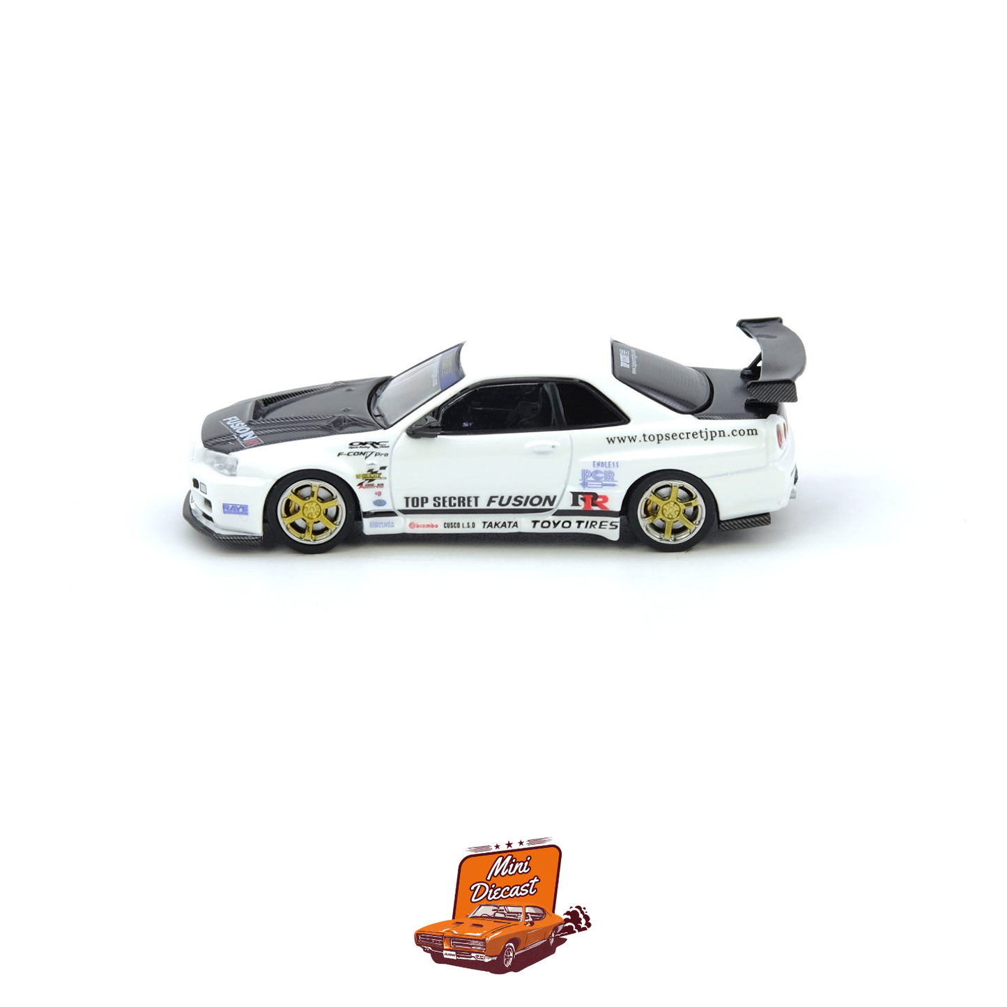 INNO64 Top Secret GT-R (R34) White IN64-R34TS-WHI