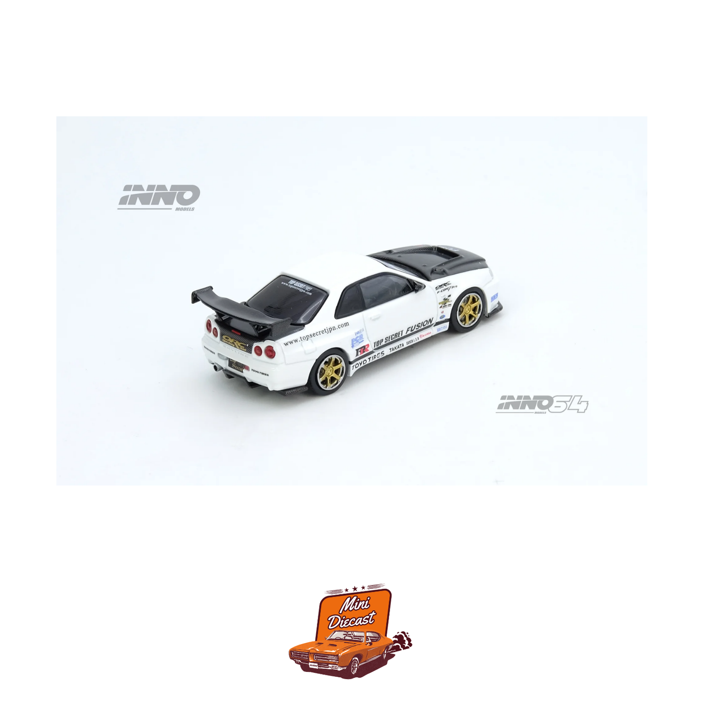 INNO64 Top Secret GT-R (R34) White IN64-R34TS-WHI