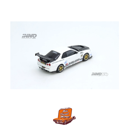INNO64 Top Secret GT-R (R34) White IN64-R34TS-WHI