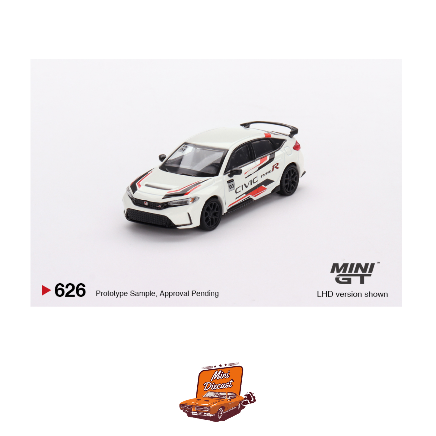 Mini GT #626 Honda Civic Type R 2023 Honda Thanks Day Vietnam (Imported)