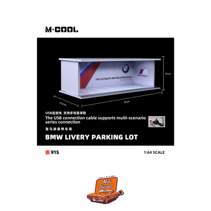 MoreArt M·COOL 1:64 BMW Livery Parking Lot (MC914915) (With Light)