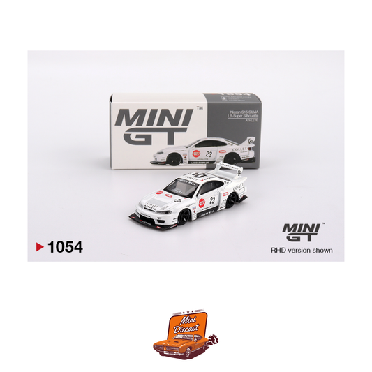 Damaged Box - Mini GT #1054 Nissan LB-Super Silhouette S15 Silvia ATHLETE (Imported) (Damaged Box)