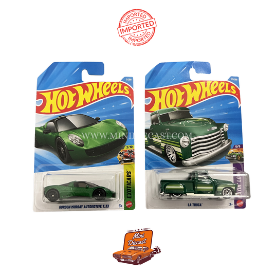 Hot Wheels Mainline (Set of 2) – Gordon Murray Automotive T.33 / La Troca™ (Imported)