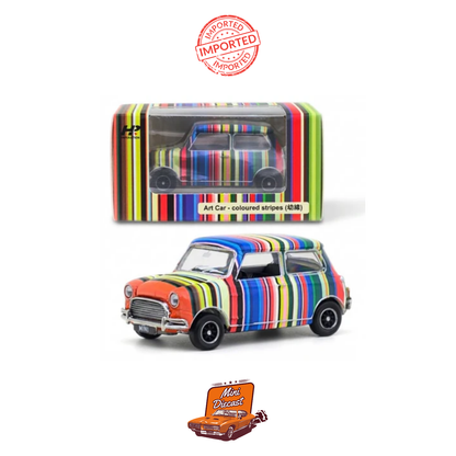 Tiny City Art Car – Coloured Stripes 1:50 Scale