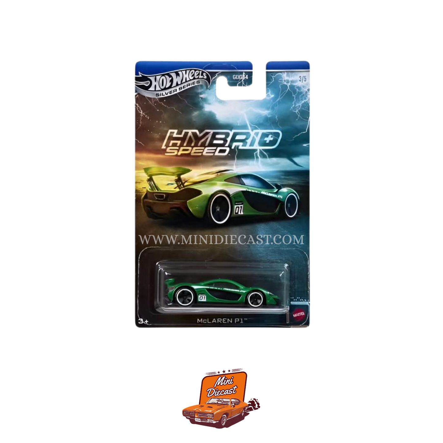 Hot Wheels Silver Series Hybrid Speed – Set of 5