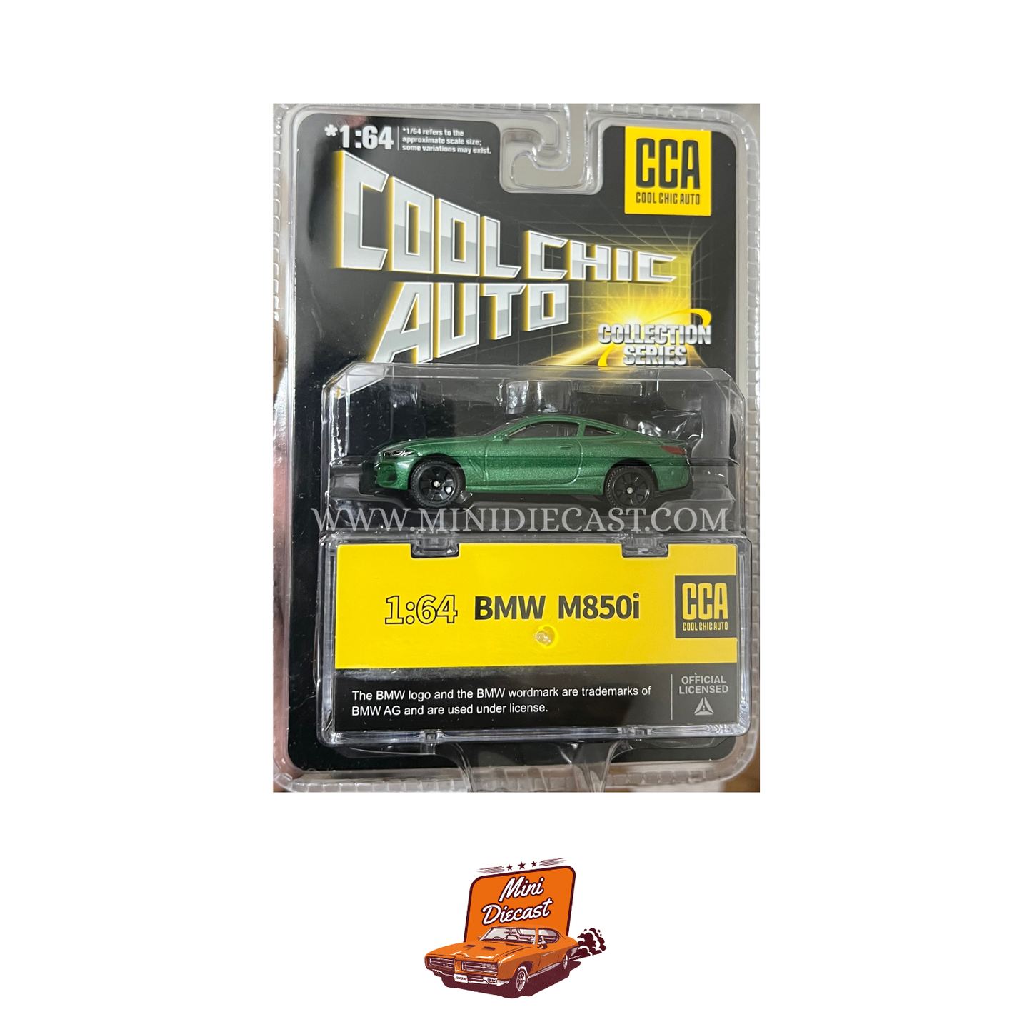 CCA BMW M850i Green – Blister Pack (With Stackable Display Box)