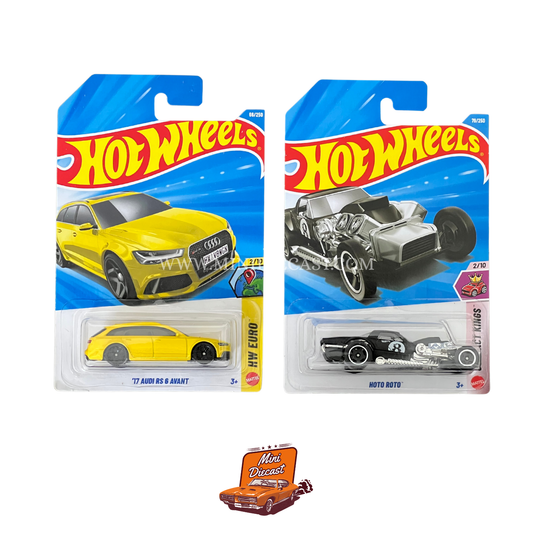 Hot Wheels Mainline (Set of 2) – ’17 Audi RS 6 Avant / Hoto Roto