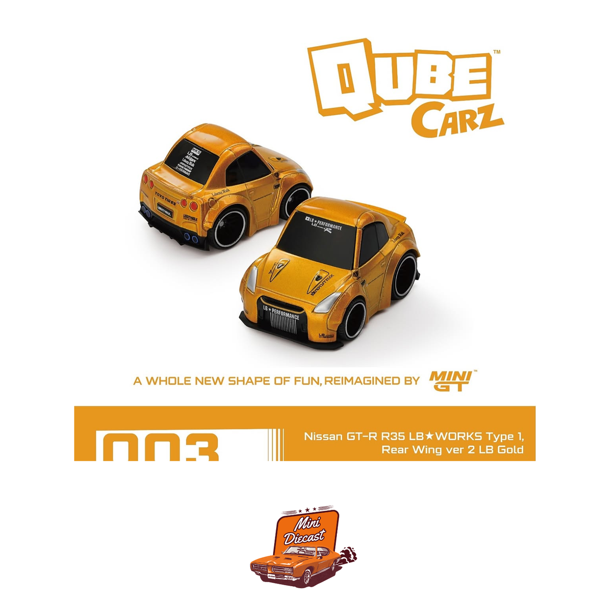 QubeCarz by MINI GT – Set of 6 – 001 to 006 (Imported)
