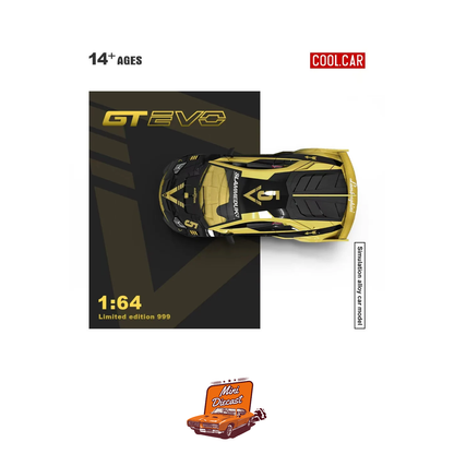 COOLCAR Lamborghini Aventador GT EVO Black with Gold Accents (Limited Edition)