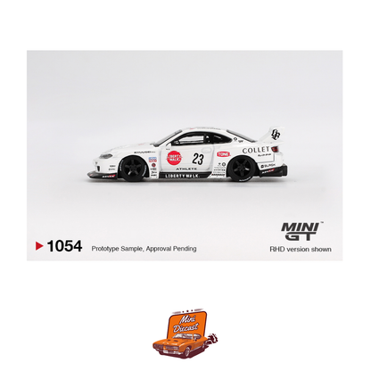 Damaged Box - Mini GT #1054 Nissan LB-Super Silhouette S15 Silvia ATHLETE (Imported) (Damaged Box)