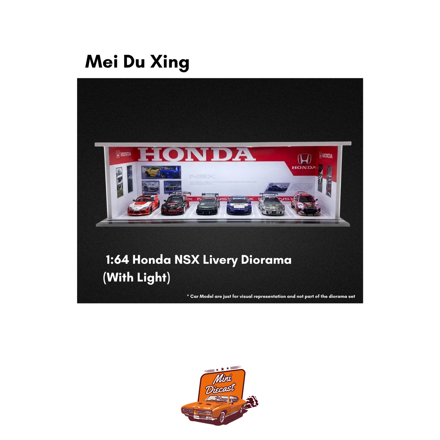 Mei Du Xing 1:64 Honda NSX Livery Diorama (With Light)