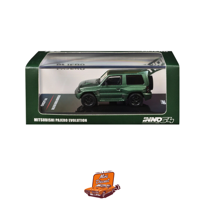 INNO64 Mitsubishi Pajero Evolution Satin Green IN64-EVOP-SGRE
