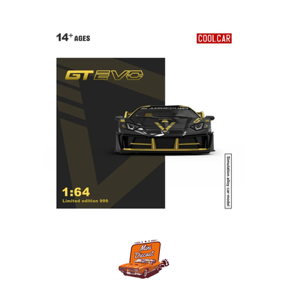 COOLCAR Lamborghini Aventador GT EVO Black with Gold Accents (Limited Edition)