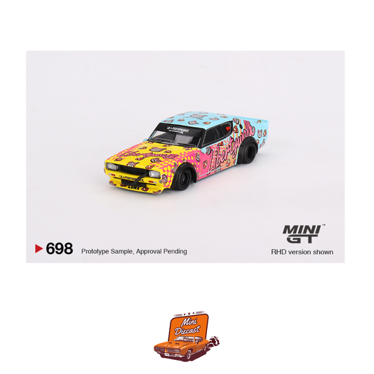 Mini GT #698 Nissan Skyline Kenmeri Liberty Walk LBWK KUMA Edition (Imported)