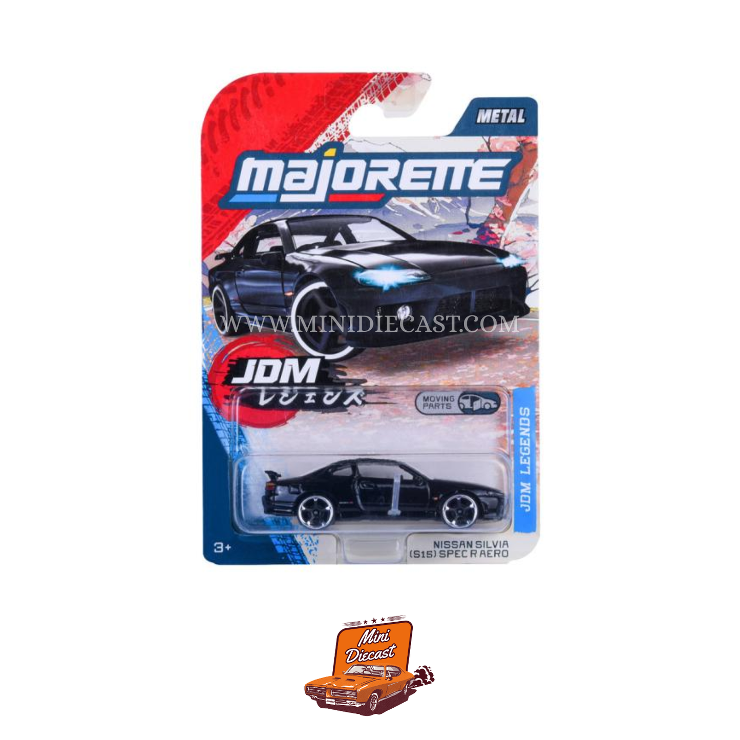 Majorette JDM Legends Nissan Silvia (S15) Spec-R Aero