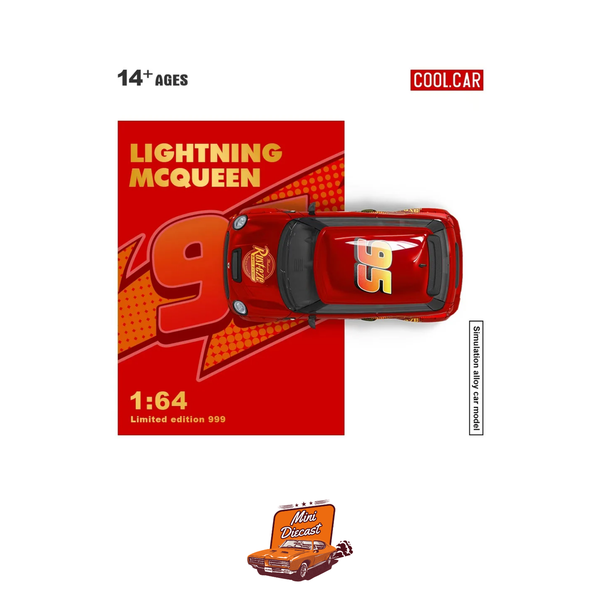 COOLCAR Mini Cooper Lightning McQueen (#95) Livery (CC643646)