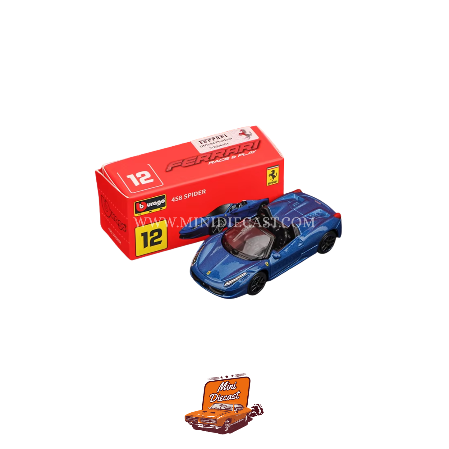 Bburago 1:64 – Ferrari 458 Spider