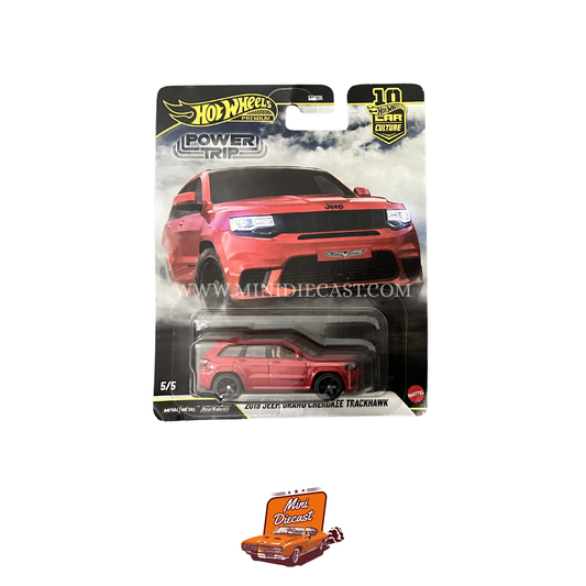 Hot Wheels Premium Car Culture Power Trip – 2019 Jeep Grand Cherokee Trackhawk (Creased Card)