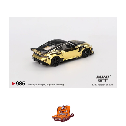 Mini GT #985 – Nissan Z VeilSide FFZ400 (Gold Chrome) (Blister Pack)