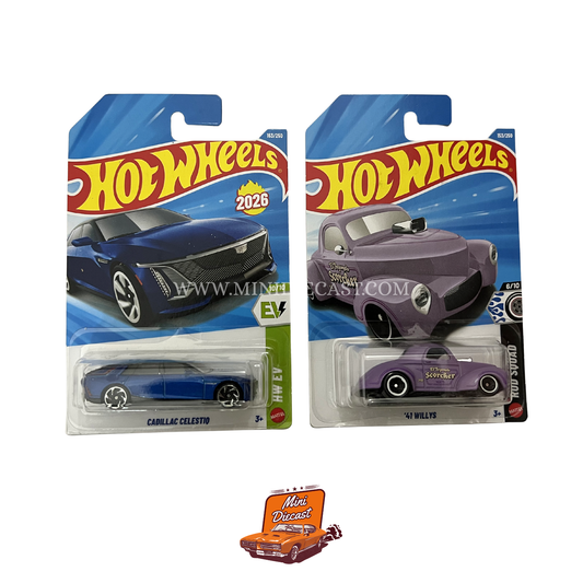 Hot Wheels Mainline (Set of 2) – Cadillac Celestiq / ’41 Willys