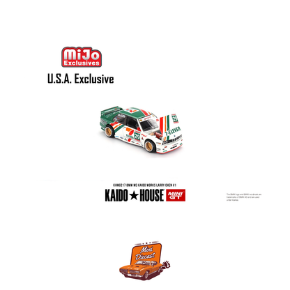 Kaido House x Mini GT #217 BMW M3 Kaido Works Larry Chen V1 (USA Exclusive) – Coming Soon (ETA: Feb End 2026)