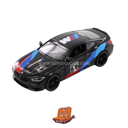 Kinsmart BMW M8 Competition Coupe (Livery Edition) – 1:38 Scale Black