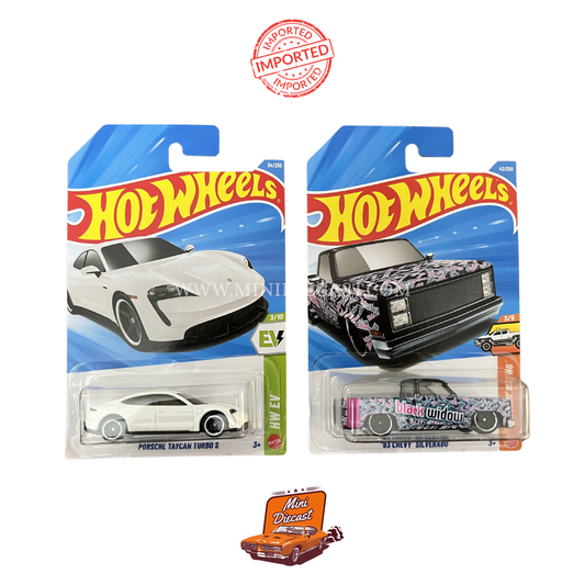 Hot Wheels Mainline (Set of 2) – Porsche Taycan Turbo S / ’83 Chevy Silverado (Imported)