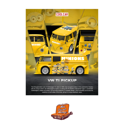 COOLCAR Volkswagen T1 Pickup Minions Livery (CC642953)