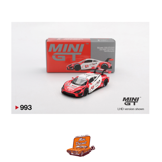 Damaged Box - Mini GT #993 McLaren 720S GT3 Evo Pfaff Motorsports 2024 IMSA Laguna (Imported) (Damaged Box)