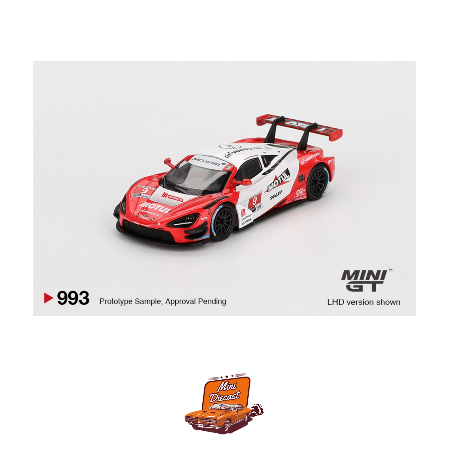 Damaged Box - Mini GT #993 McLaren 720S GT3 Evo Pfaff Motorsports 2024 IMSA Laguna (Imported) (Damaged Box)
