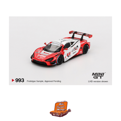Damaged Box - Mini GT #993 McLaren 720S GT3 Evo Pfaff Motorsports 2024 IMSA Laguna (Imported) (Damaged Box)