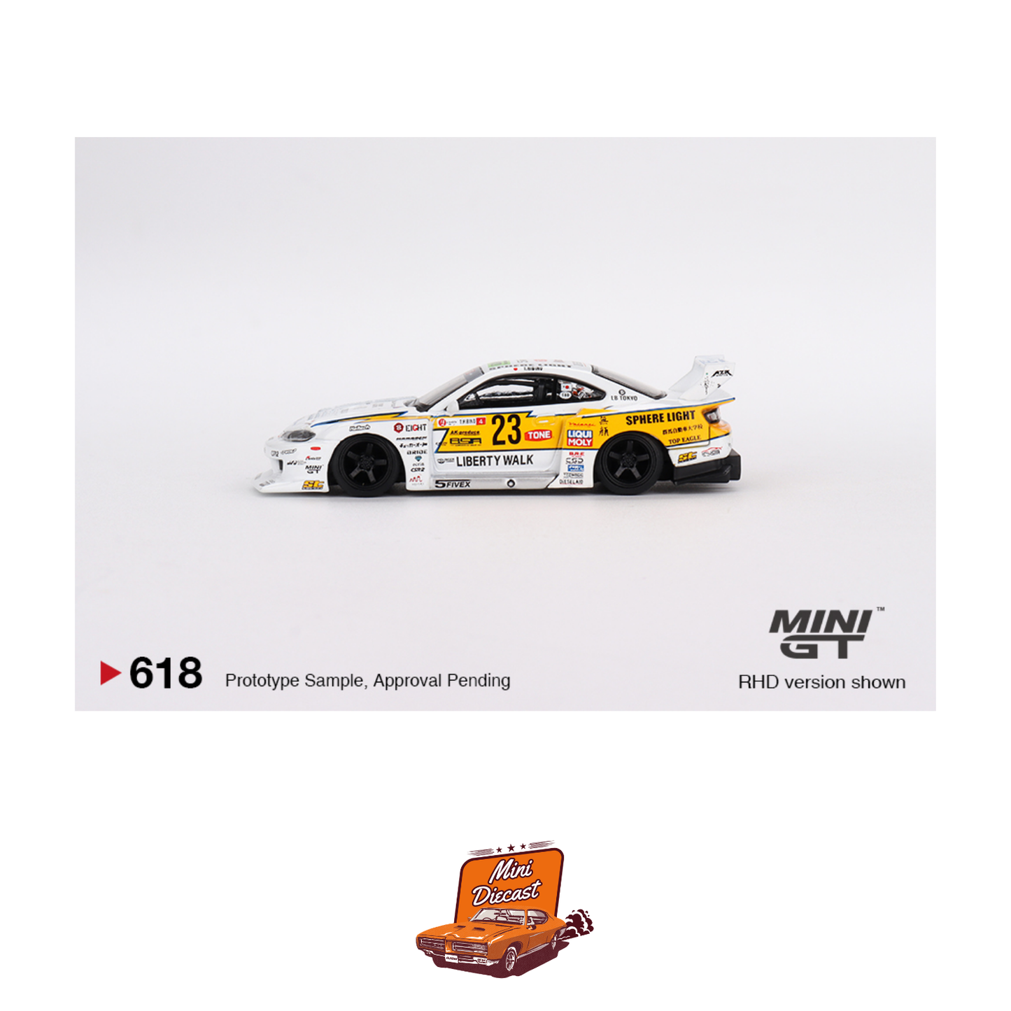 Mini GT #618 Nissan LB-Super Silhouette S15 Silvia #23 2022 Goodwood Festival of Speed (Imported)