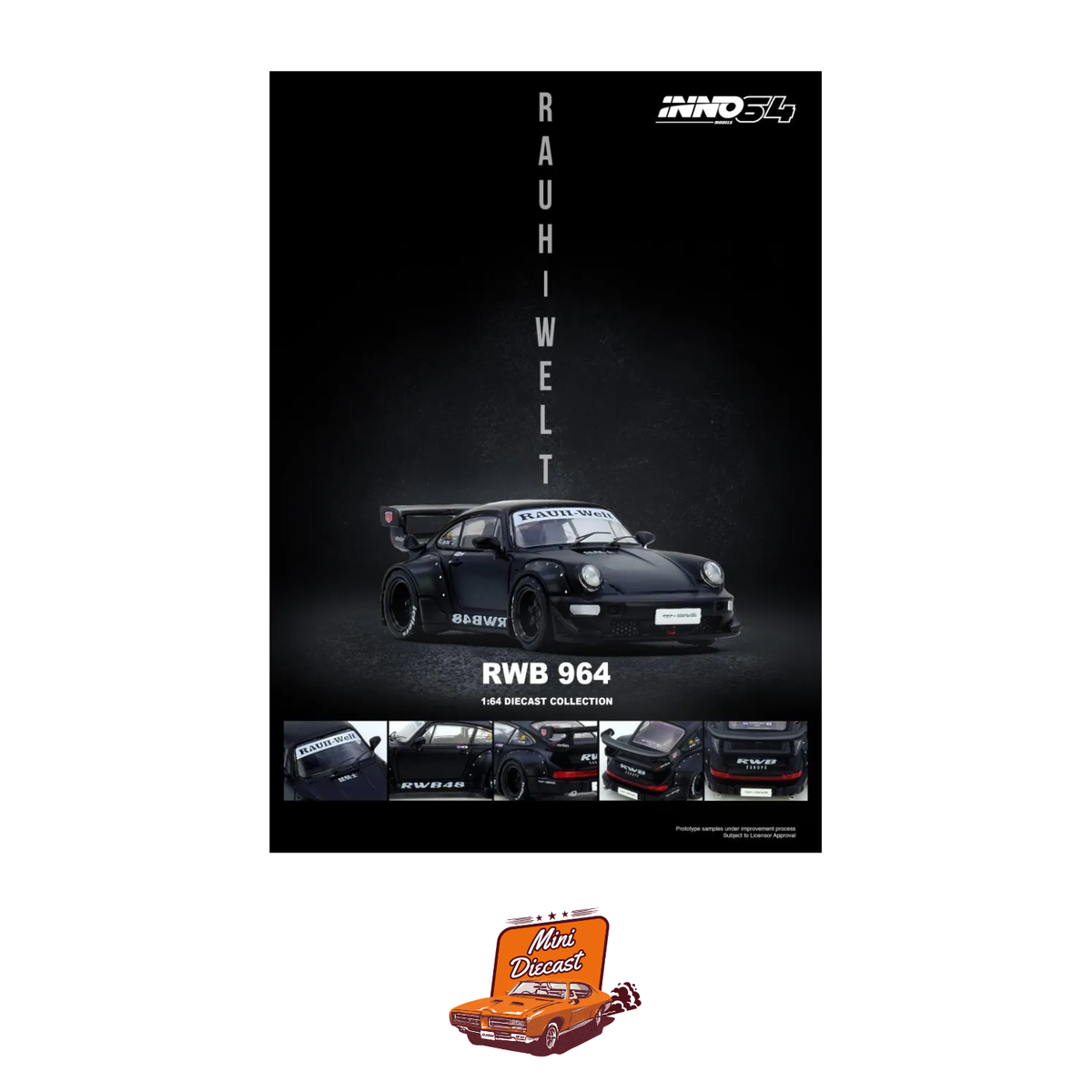 INNO64 RWB 964 Black Matte IN64-RWB964-BM